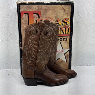 NEW Men’s Brown Texas Brand Western Boot. Size 8D. 2-12.