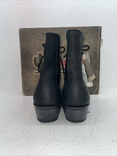 New Women’s Black Lace Up Laredo Cowboy Boots. 29-9178 9 M. 15-80