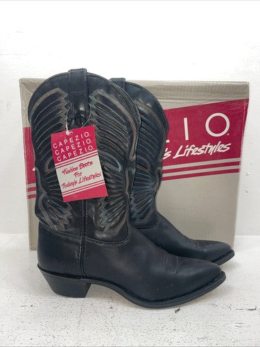 New Women’s Black Capezio Cowboy Boots. L 280 9 M. 15-74