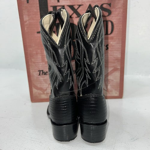 New Children’s Black Texas Brand Cowboy Boots. C105 11 D. 24-67