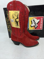 New Woman’s Red Texas Brand Cowboy Boots. S 4906 7 M. 18-41