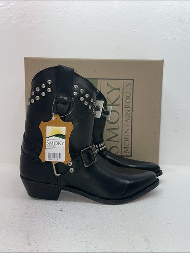 New Women’s Black Smoky Mountain Cowboy Boots. 6341 8. 16-53