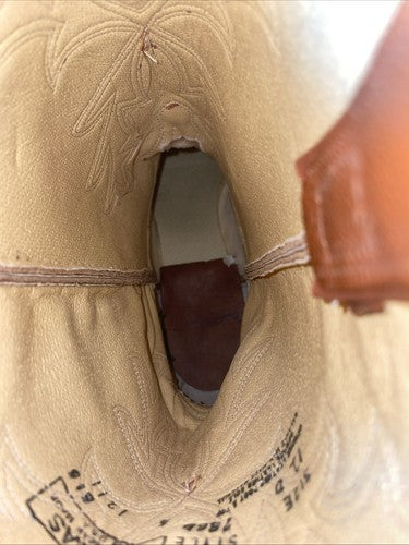 New Men’s Brown Texas Brand Cowboy Boots. 7864 12 D. 9-82