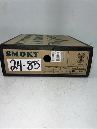 New Children’s Pink Smoky Mountain Cowboy Boots. 1058JC 11.5 11 1/2 D. 24-85