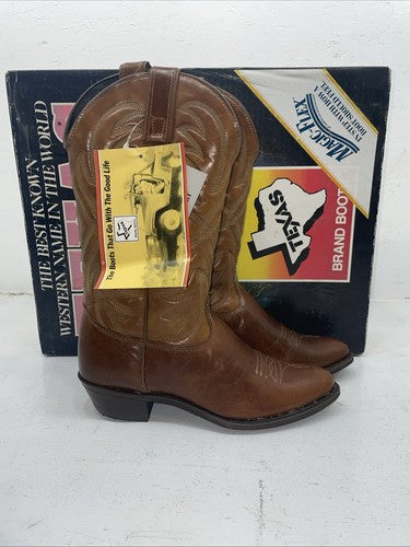 New Women’s Brown Texas Brand Cowboy Boots. 4244 7 M. 18-34
