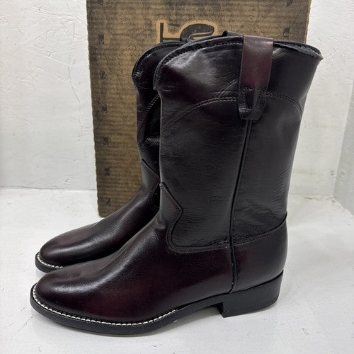 NEW Men’s Laredo Western cowboy Boots, Blk Cherry Roper.  Size 5D. #1-12