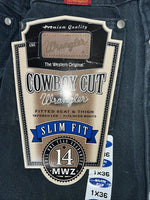 New Women’s Green Cowboy Cut Slim Fit Wrangler Denim Jeans. 1x36 H-6
