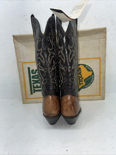 New Women’s Brown Texas Brand Cowboy Boots. 4801 5.5 5 1/2 M. 20-59