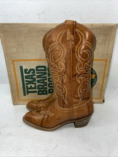 New Women’s Brown Texas Brand Cowboy Boots. L 244 6.5 6 1/2 M. 19-115