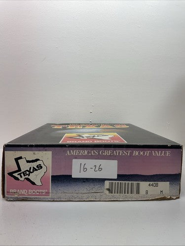 New Women’s Gray Texas Brand Cowboy Boots. 4480 8 M. 16-26