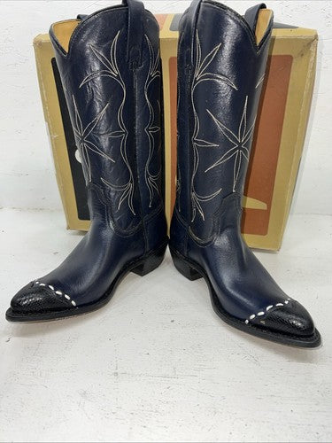 New Women’s Blue Acme Cowboy Boots. 665 6 C. 20-100