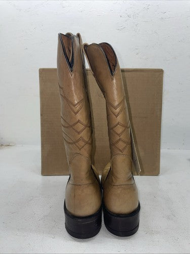 New Women’s Brown Sanders Cowboy Boots. 3460 8 A. 18-104