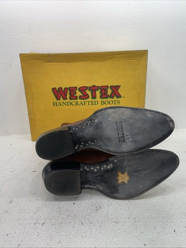New Men’s Brown Westex Cowboy Boots. 601 11.5 11 1/2 D. 9-37