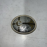 New Women’s Montana Silversmiths Large Oval “C” Belt Buckle. 6190c A-131