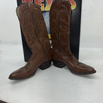 New Women’s Brown Texas Brand Cowboy Boots. All Leather C 721 5.5 5 1/2 A. 20-19