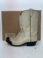 New Women’s Cream Cowtown Cowboy Boots. 110 8.5 8 1/2 A. 15-71