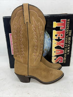 New Women’s Brown Texas Brand Cowboy Boots. 4906 7.5 7 1/2 M. 17-92