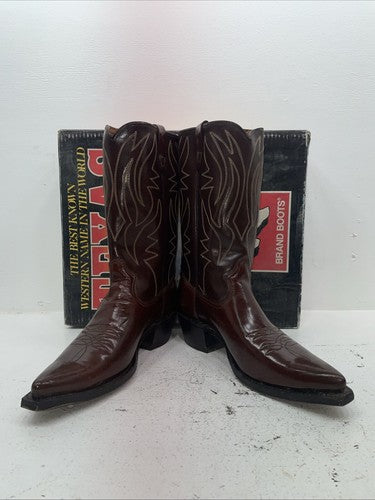 New Men’s Brown Texas Brand Cowboy Boots. 6411 11.5 11 1/2 D. 9-14