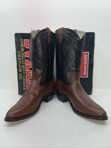New Men’s Brown Texas Brand Cowboy Boots. 5101 12 D. 9-50