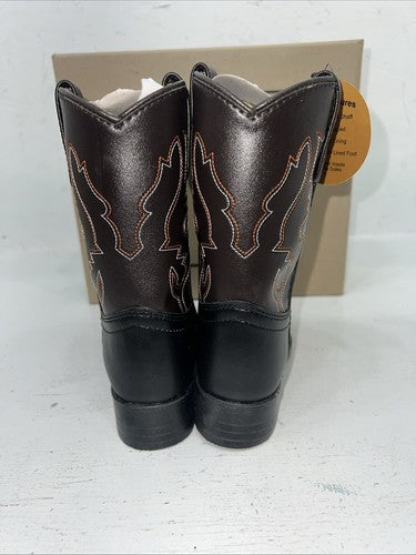New Children Black Smoky Mountain Cowboy Boots. 1110 C 11.5 11 1/2. 24-109