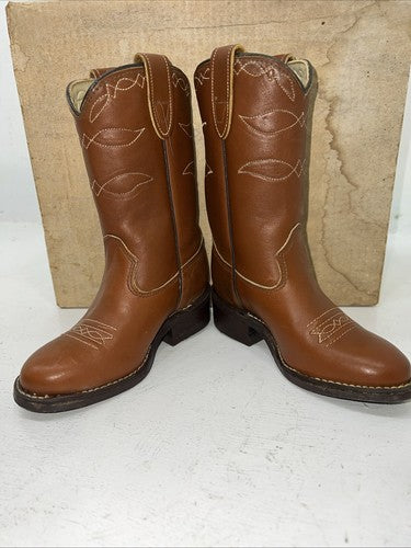 New Children’s Brown Texas Brand Cowboy Boots. 10 D. 24-46