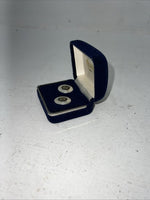 New Women’s Montana Silversmiths Silver Gold Round Earrings. ER354 A-19
