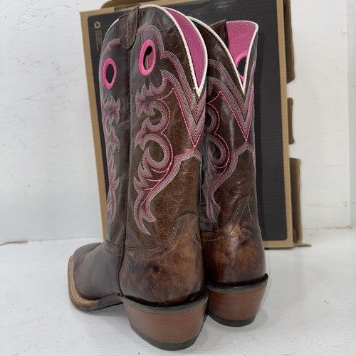 NEW womens Ariat Western Crossfire Brown  Boot, Style 10008758. 11B. 16-126