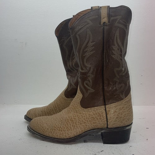 New Men’s Brown Texas Brand Cowboy Boots. 25 12 D. 10-14