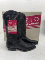 New Women’s Black Capezio Cowboy Boots. L 550 7.5 7 1/2 M. 17-22