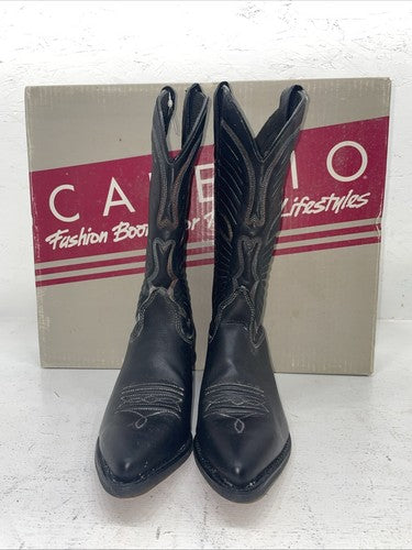 New Women’s Black Capezio Cowboy Boots. L 280 7 M. 18-108