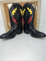 New Children’s Black Bronco Cowboy Boots. C1860 12 D. 24-123