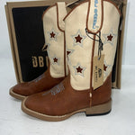 New Children’s Brown DBL Barrel Cowboy Boots. 11.5 11 1/2. 2-101
