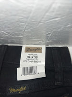 New Men’s Black Original Fit Cowboy Cut Pro Rodeo Jeans. 34/36 E-1
