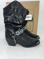 New Women’s Black Smoky Mountain Cowboy Boots. 1312Y 6 D. 20-111