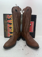 New Men’s Brown Texas Brand Cowboy Boots. 8901 11.5 11 1/2 D. 9-36