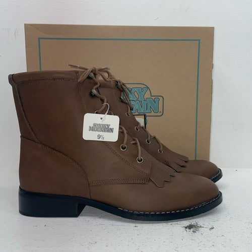 New Women’s Brown Lace Up Smoky Mountain Cowboy Boots. 6040 L 9.5 9 1/2. 15-143