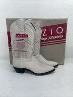 New Women’s White Capezio Cowboy Boots. L 287 7 M. 18-19