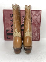 New Women’s Brown Texas Brand Cowboy Boots. L 192 8.5 8 1/2 M. 15-10
