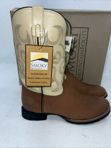 New Women’s Brown Smoky Mountain Cowboy Boots. 3130 Y 6 D. 20-117