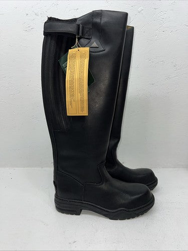 New Women’s Black Mountain Horse English Riding Boots. 307035 8 W. 12-49