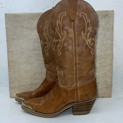 New Women’s Brown Texas Brand Cowboy Boots. S4514 5.5 5 1/2