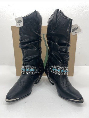 New Women’s Black Smoky Mountain Cowboy Boots. 6301 8 M. 17-103