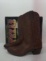 New Men’s Brown Texas Brand Cowboy Boots. 5111 11.5 11 1/2 D. 9-64