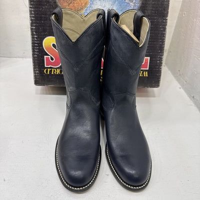 NEW navy Blue Western Boot Texas Brand. Size 4.5D. #1-6