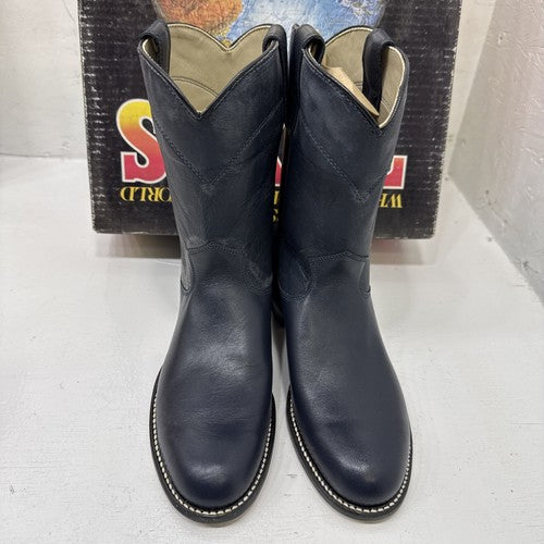 NEW navy Blue Western Boot Texas Brand. Size 4.5D. #1-6