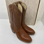 NEW Men’s Brown Western Cowboy Boot, Texas Brand. Size 5D. #1-4