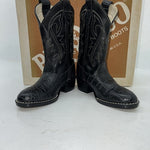 New Children’s Black Bronco Cowboy Boots. C1942 10.5 10 1/2 D. 24-61