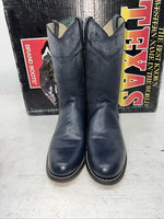 New Women’s Navy Texas Brand Cowboy Boots. 4405 7.5 7 1/2 M. 17-85