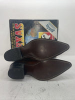 New Men’s Brown Texas Brand Cowboy Boots. 8644 X 11.5 11 1/2 D. 10-19