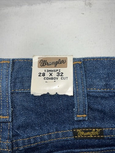 New Boys Blue Denim Wrangler Pro Rodeo Cowboy Cut Jeans. 28/32 C-2